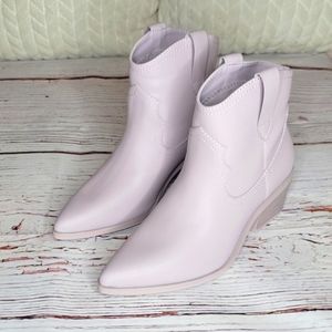 CALL IT SPRING Pale Lavender Vegan Cowboy Boots Size 7.5 , never worn!